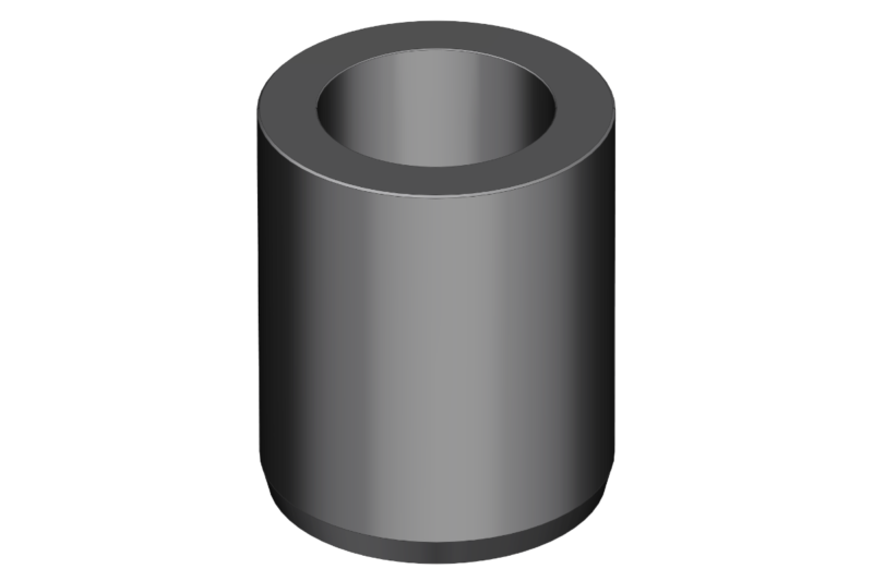 Single flute gundrill with brazed carbide tip Type 110 Ø 25.000 mm