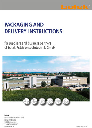 Packaging and delivery instructions – botek