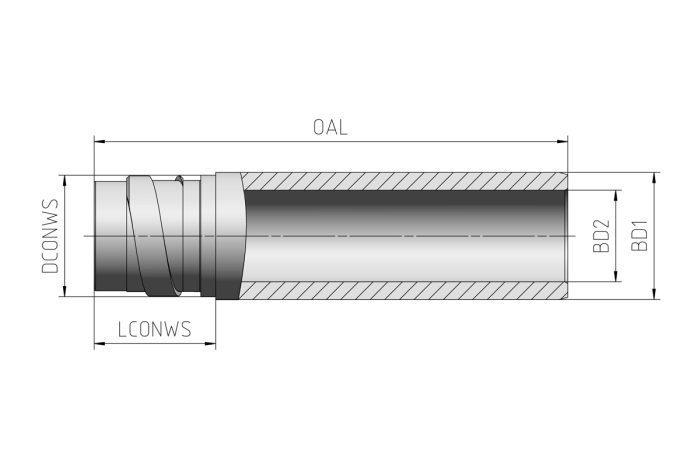 Bohrrohr Typ 25 25-0810 – Bild 2